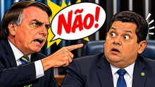 Bolsonaro diz “não” a Alcolumbre (veja o vídeo)