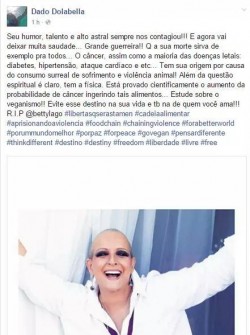 A postagem que revoltou seguidores da atriz
