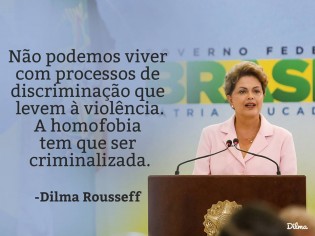 Dilma no Facebook pede a criminalização da homofobia
