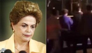 Vaiada, Dilma enfrenta a repulsa popular ao sair da casa de Pezão, no Rio (veja o vídeo)
