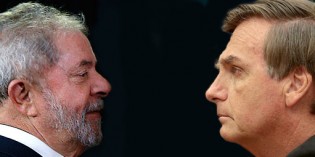 Enquanto Lula despenca, Bolsonaro decola