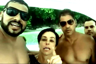 Cris em ‘festinha’ badalada, dentro de um barco, faz a sua defesa (Veja o Vídeo)