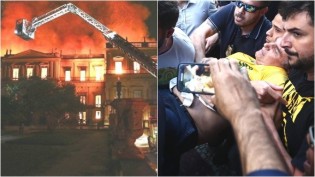 Corajoso! Ator global aponta ligação entre o incêndio do museu e o atentado contra Bolsonaro