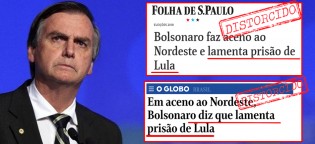 Mídia corporativista distorce fala de Bolsonaro para pintá-lo como simpatizante de Lula (veja o vídeo)
