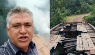 Proprietário rural indignado denuncia ateamento de fogo em ponte por índios no Mato Grosso (veja o vídeo)
