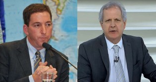 Glenn Greenwald, o jornalista dos pastéis de vento, chama Augusto Nunes de "covarde total"