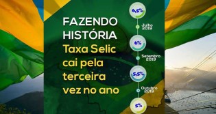 Fazendo História: "Taxa Selic cai pela terceira vez no ano"