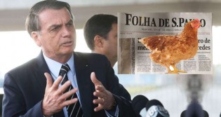 Bolsonaro sobe o tom contra Folha: "Não serve nem pra forrar galinheiro, recomendo a todos do Brasil que não comprem"