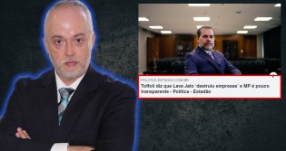 Ex-procurador reage indignado aos ataques de Toffoli à Lava Jato e ao MP