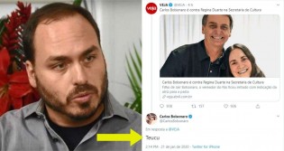 VEJA apaga a matéria após ser desmascarada por Carlos Bolsonaro de forma vexatória