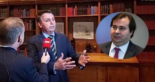 Ao vivo, Bolsonaro coloca Rodrigo Maia e sua camarilha em seu devido lugar (veja o vídeo)