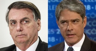 Pesquisa mostra que o povo confia mais em Bolsonaro do que em Bonner