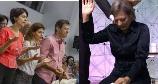 Seguindo os passos de Haddad, Joice vai a igreja…