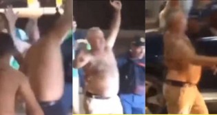 Prefeito reeleito diz que vai comemorar com cautela, cai na "manguaça" e  sai sem camisa pelas ruas (veja o vídeo)