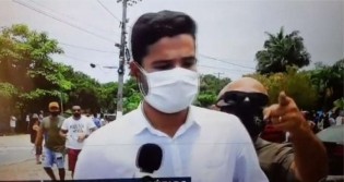 Ao vivo, homem interrompe transmissão da Globo e esbraveja contra emissora (veja o vídeo)