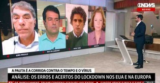 Jornalistas da Rede Globo “batem boca” ao vivo por causa de lockdown em Nova York (veja o vídeo)