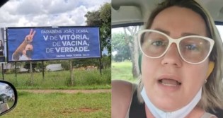 Revoltada, moradora de Mato Grosso do Sul denuncia publicidade "eleitoreira" de Doria (veja o vídeo)