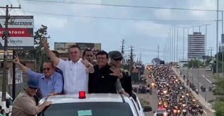 No interior do PA, povo organiza "motociata surpresa" em homenagem a Bolsonaro (veja o vídeo)