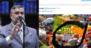 Na pilantragem, deputado petista publica foto “fake” de manifestação esquerdista, é desmascarado e sai de fininho