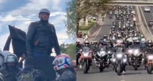 Em motociata no interior de SP, Bolsonaro leva multidão às ruas (veja o vídeo)