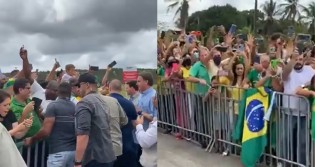 AO VIVO: Bolsonaro chega na Bahia do petista Rui Costa e é aclamado por multidão aos gritos de "mito" (veja o vídeo)