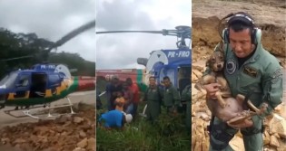 IMPRESSIONANTE: Na Bahia, militar faz o impossível, salva família inteira e chora de emoção (veja o vídeo)