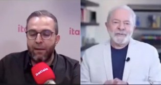 Desmoralizado, Lula se irrita com jornalista, tenta conduzir entrevista e dá chilique ao vivo (veja o vídeo)