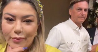 Samantha Cavalca mostra a força de Bolsonaro nos bastidores de grande encontro de lideranças (veja o vídeo)