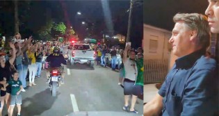 Impressionante: Bolsonaro chega a Londrina durante a noite e milhares o aguardam nas ruas (veja o vídeo)