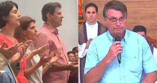 Sem precisar dizer uma palavra, Bolsonaro dá lição desmoralizante em Haddad e Manuela (veja o vídeo)