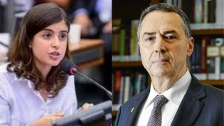 Na frente de Barroso, Tabata faz graves ataques a Bolsonaro e ministro diz na sequência: “Nós é que somos os poderes do bem” (veja o vídeo)
