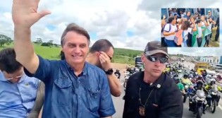Em parada surpresa, Bolsonaro é recebido por crianças e muita festa no interior de Sergipe (veja o vídeo)