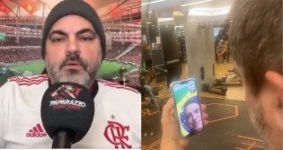 Ao vivo, Bolsonaro agradece apoio de flamenguista com milhões de seguidores e vídeo viraliza nas redes (veja o vídeo)