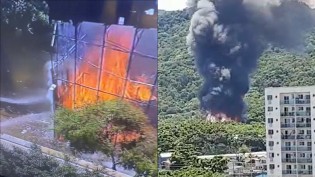 URGENTE: Incêndio atinge Projac da Rede Globo e destrói estúdio (veja o vídeo)