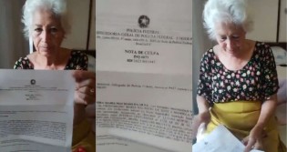 Aposentada de 74 anos, levada para sede da PF, teve que assinar documento reconhecendo crime absurdo (veja o vídeo)