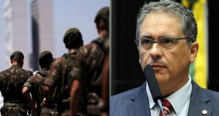 Deputado petista apresenta projeto absurdo contra militares e deixa escapar o "pânico" pela farda