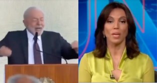 Encurralada, jornalista da Globo se vê obrigada a desmentir Lula em telejornal ao vivo (veja o vídeo)