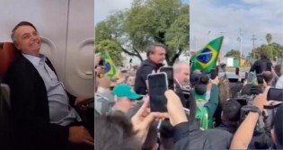 Povo ignora julgamento no TSE e faz recepção histórica para Bolsonaro em Porto Alegre (veja o vídeo)
