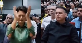 Em culto, Bolsonaro e Michelle não conseguem segurar as lágrimas (veja o vídeo)