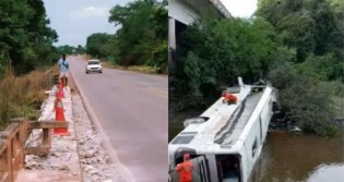 Ônibus despenca de ponte e deixa vítimas fatais (veja o vídeo)