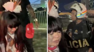 Flechas de índios contra policiais e deputada na baderna escancaram hipocrisia da “Justiça seletiva” (veja o vídeo)