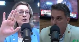 Ao vivo, Zucco tratora e encurrala Maria do Rosário, que "surta" aos gritos (veja o vídeo)