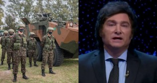 Milei envia tropas do Exército para a fronteira com o Brasil