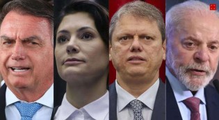 Pesquisa divulgada nesta quarta-feira aponta Lula ‘apanhando’ de lavada para Bolsonaro, Michelle e Tarcísio, em SP