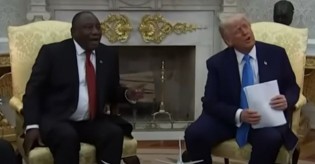 Trump se enfurece e detona repórter esquerdista que tentava desviar o assunto durante coletiva com presidente sul-africano (veja o vídeo)