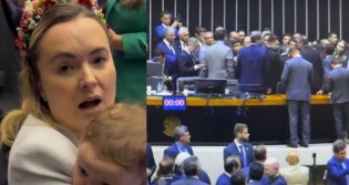 Deputada atacada por esquerdistas com filha no colo faz forte desabafo (veja o vídeo)
