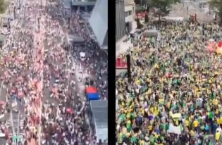 Eis as imagens da manifestação "para calar o PT" (veja o vídeo)