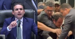 Glauber Braga vai até a delegacia e registra BO contra Hugo Motta