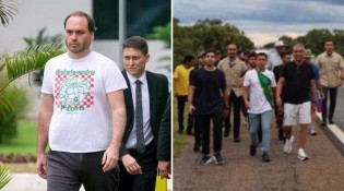 Carlos Bolsonaro adere a caminhada de Nikolas que pode atingir proporções gigantescas