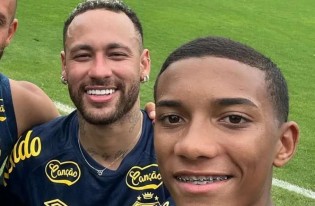 Neymar agride filho de Robinho em treino do Santos, mas algo inesperado acontece